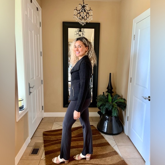 LN JENNIFER MOORE 100% WOOL SWEATER JACKET. RIBBED COLLAR & SLEEVES. ZIP FRONT - Picture 4 of 4